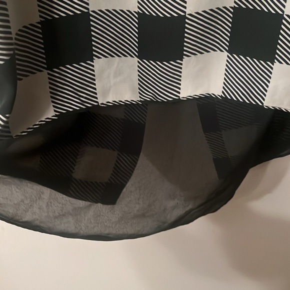 🦴Anthropologie - RAG & BONE Harper Magnified Houndstooth Silk SZ L - Picture 5 of 11